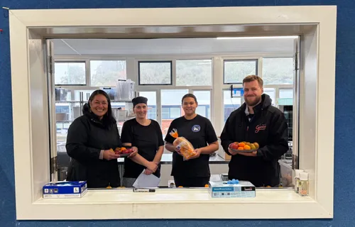 In the Wharekai at Arakura